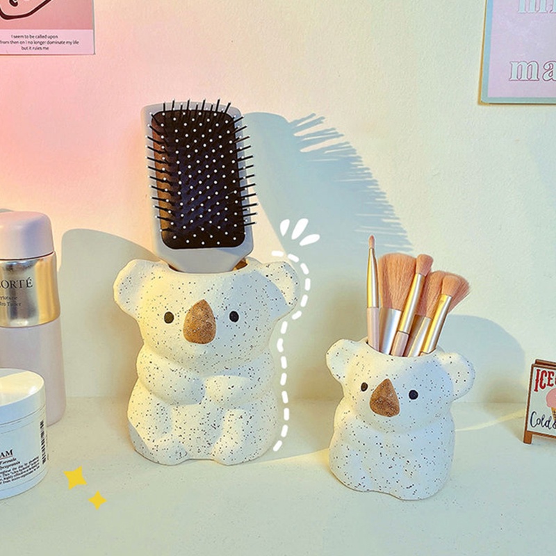Bình Hoa Thủ Công Hình Gấu Koala Dễ Thương Để Bàn Trang Trí Nhà Cửa