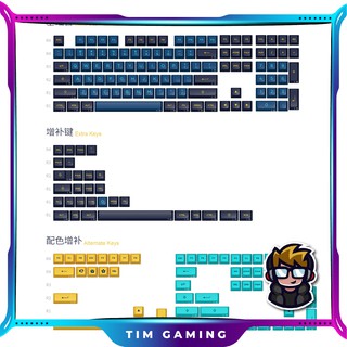 Bộ Keycap AKKO Macaw (ASA Profile | 199 nút)