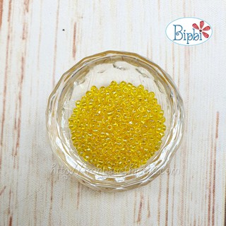 Cườm Nhật vàng tươi xà cừ 2mm loại đẹp