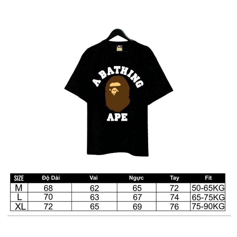 Áo thun Bape in hình cao cấp Áo Bape in hình chuẩn 1:1