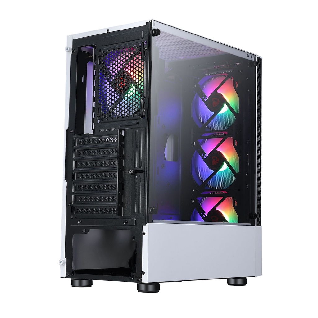 Vỏ case JETEK R3 WHITE (TẶNG KÈM 3 FAN RGB)