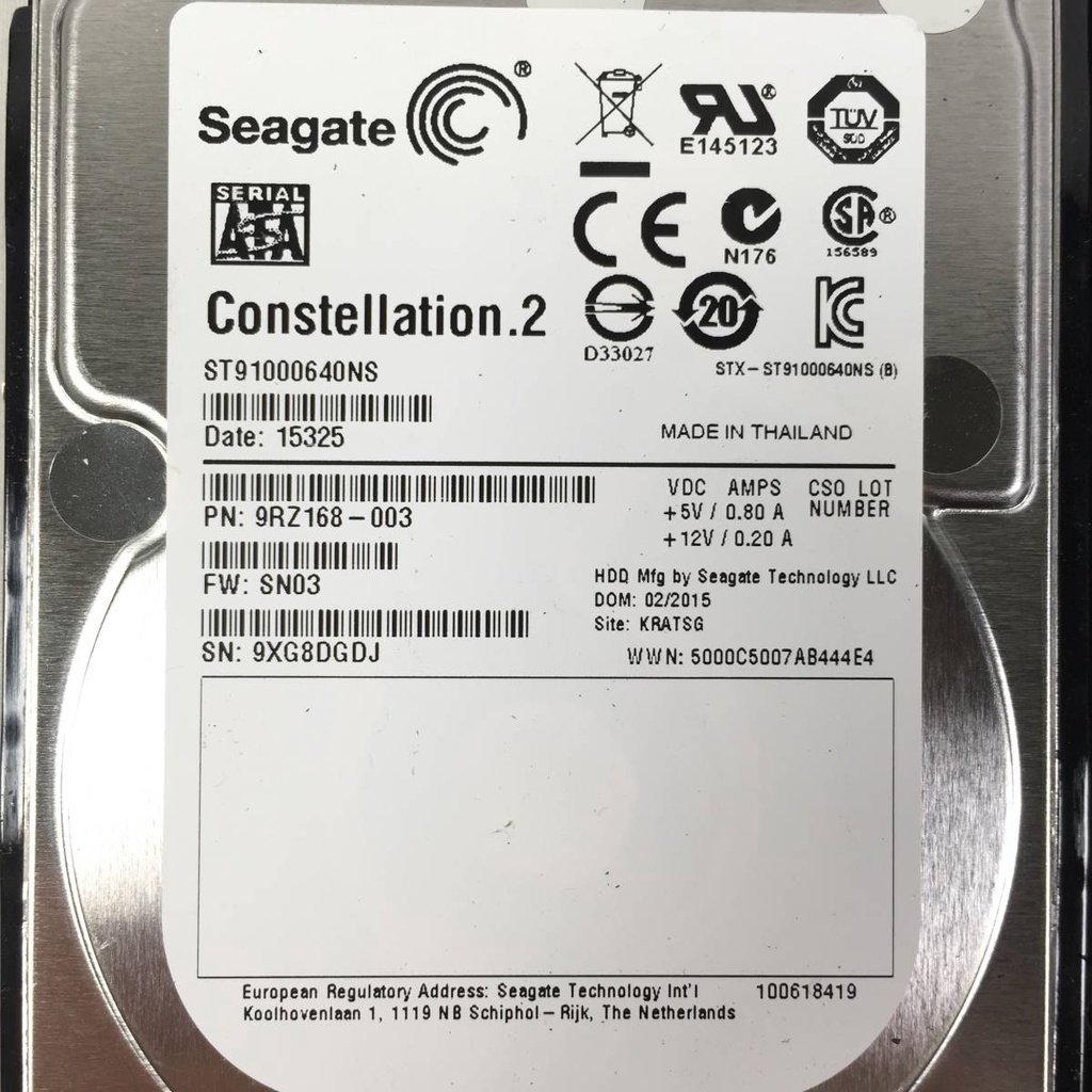 Ổ cứng máy chủ Seagate 1TB ST91000640NS 7K2 SATA HDD 2,5 inch