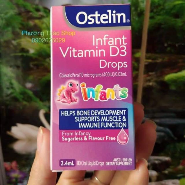 Vitamin D3 dành cho trẻ sơ sinh đến 12 tuổi