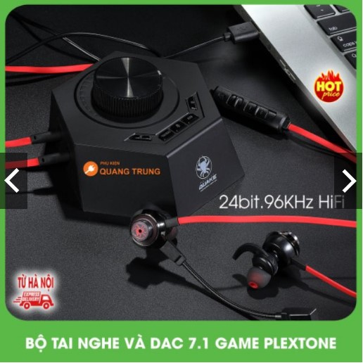 Bộ tai nghe và DAC plextone G50 mới, Giả lập 7.1,Hifi