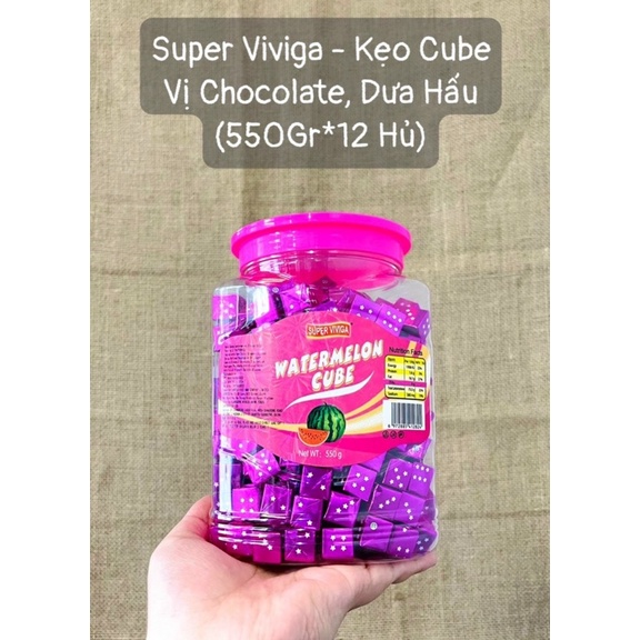 Kẹo viên sữa socola Choco Cube HongKong 550gram*200 viên