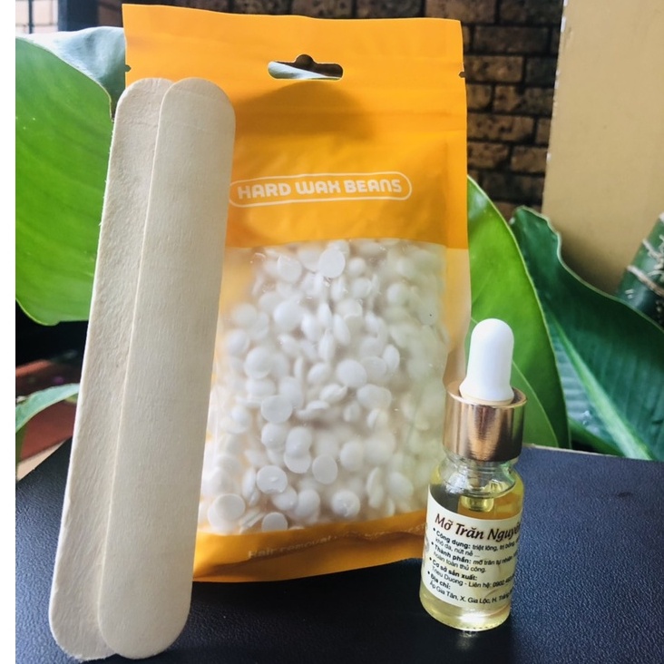 SÁP WAX LÔNG HẠT ĐẬU HƯƠNG DỪA 100gr - TẶNG QUE LẤY SÁP