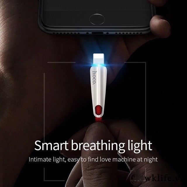 Dây Cáp Sạc Nhanh Tự Ngắt HOCO U35 iPhone, Samsung chân Lightning Micro USB Dài 1,2M - Hàng Chính Hãng