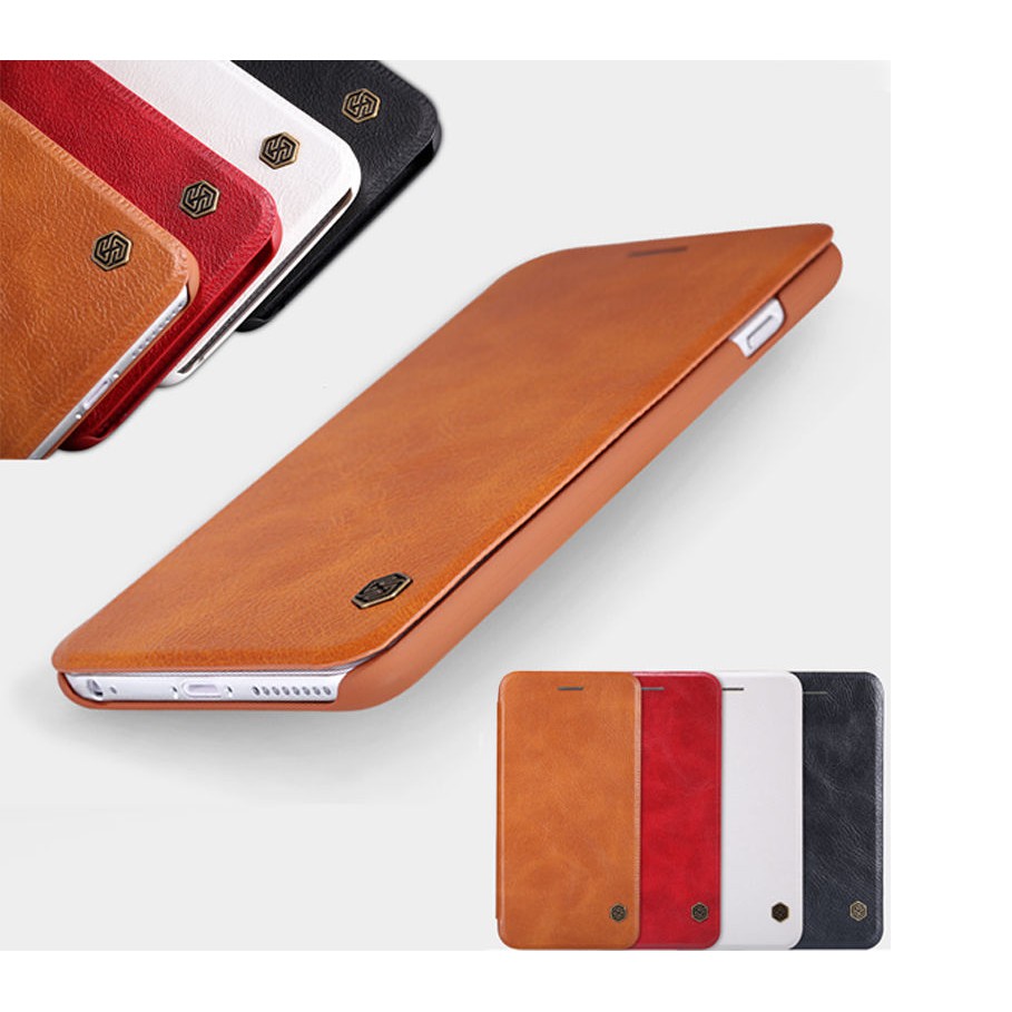 Bao da hàng da thật Nillkin QIN sang trọng cho iphone 12/12Mini/12Pro/12 pro max/13/13Pro/13 pro max/14Pro/14 pro max