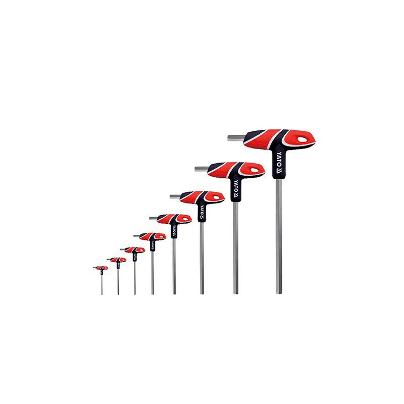 Bộ lục giác chữ T 8 chi tiết Yato YT-05583, hàng chính hãng Yato