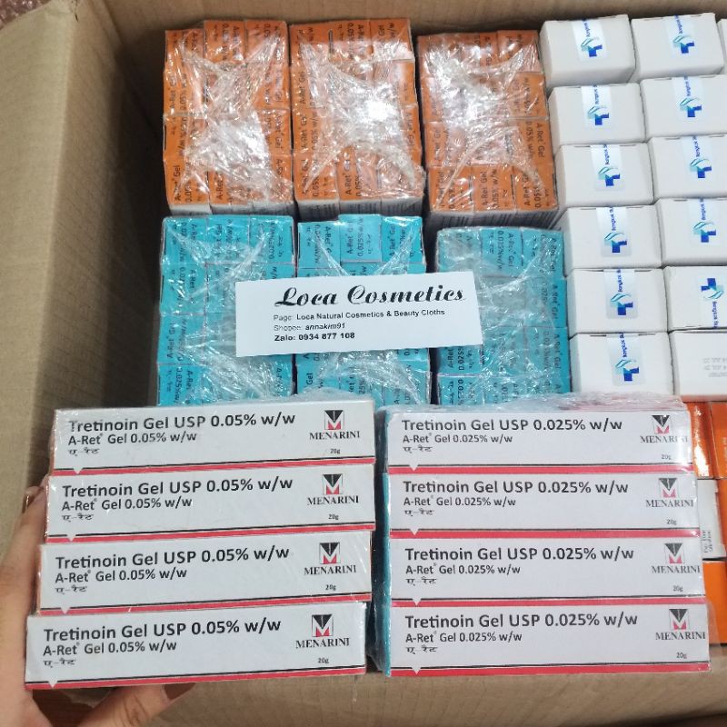 [Chính Hãng-Có sỉ] Tretinoin aret gel USP 0.025%, 0.05%, 0.1% - Gel giảm mụn, chống lão hóa, đều màu da | BigBuy360 - bigbuy360.vn