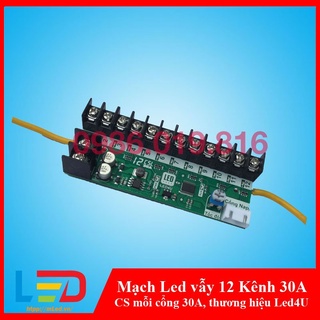 Mạch điều khiển led vẫy 12 kệnh công suất 30a - 30 pro