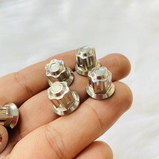 Ốc salaya 7ly đầu bít gắn nắp đầu bò trang trí cho xe wave, dream sáng bóng
