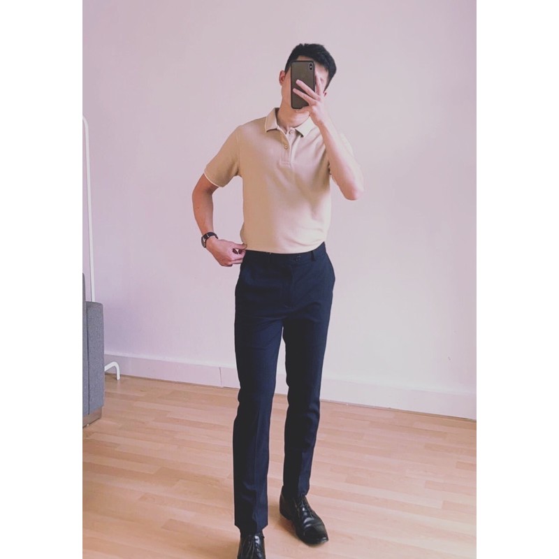 Áo polo nam màu be