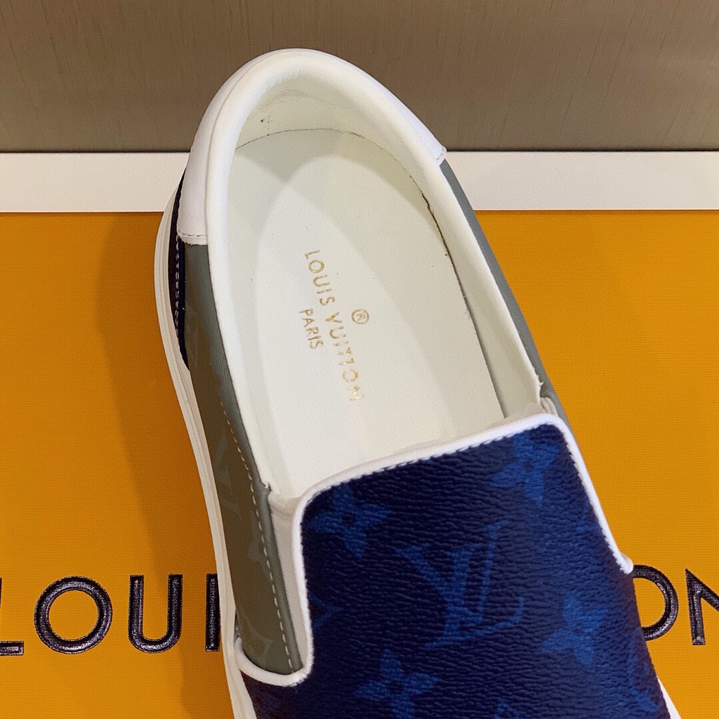 Giày lười nam cao cấp da thật Louis Vuitton LV thiết kế trẻ trung và tiện lợi với chất da mềm, cực êm chân