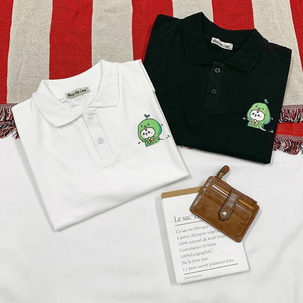 Polo Áo thun Tay Lỡ Form Rộng in KHỦNG LONG ulzzang freesize UNISEX