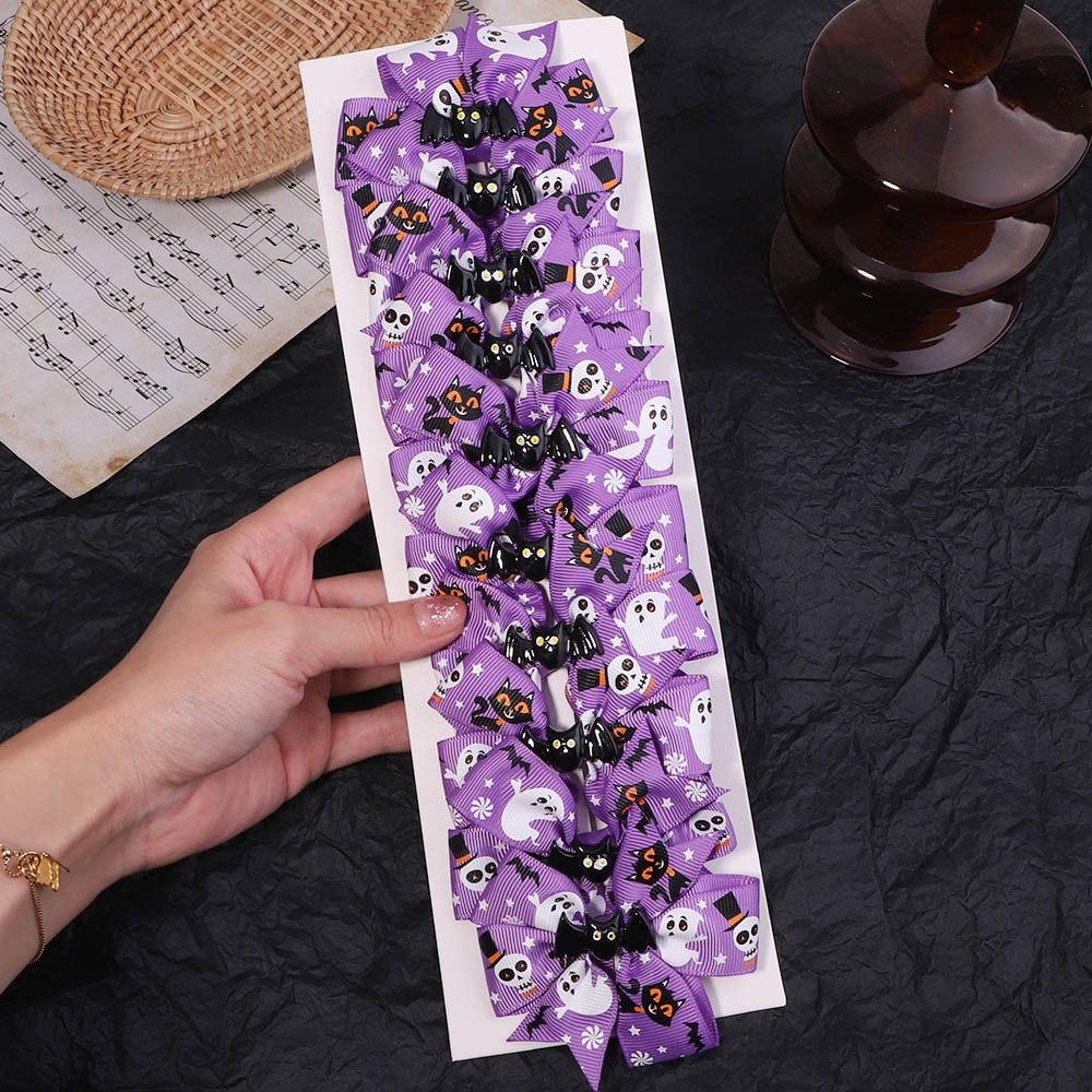 KIDSBOWS Set 10 Kẹp Tóc Phong Cách Halloween Cho Bé Gái