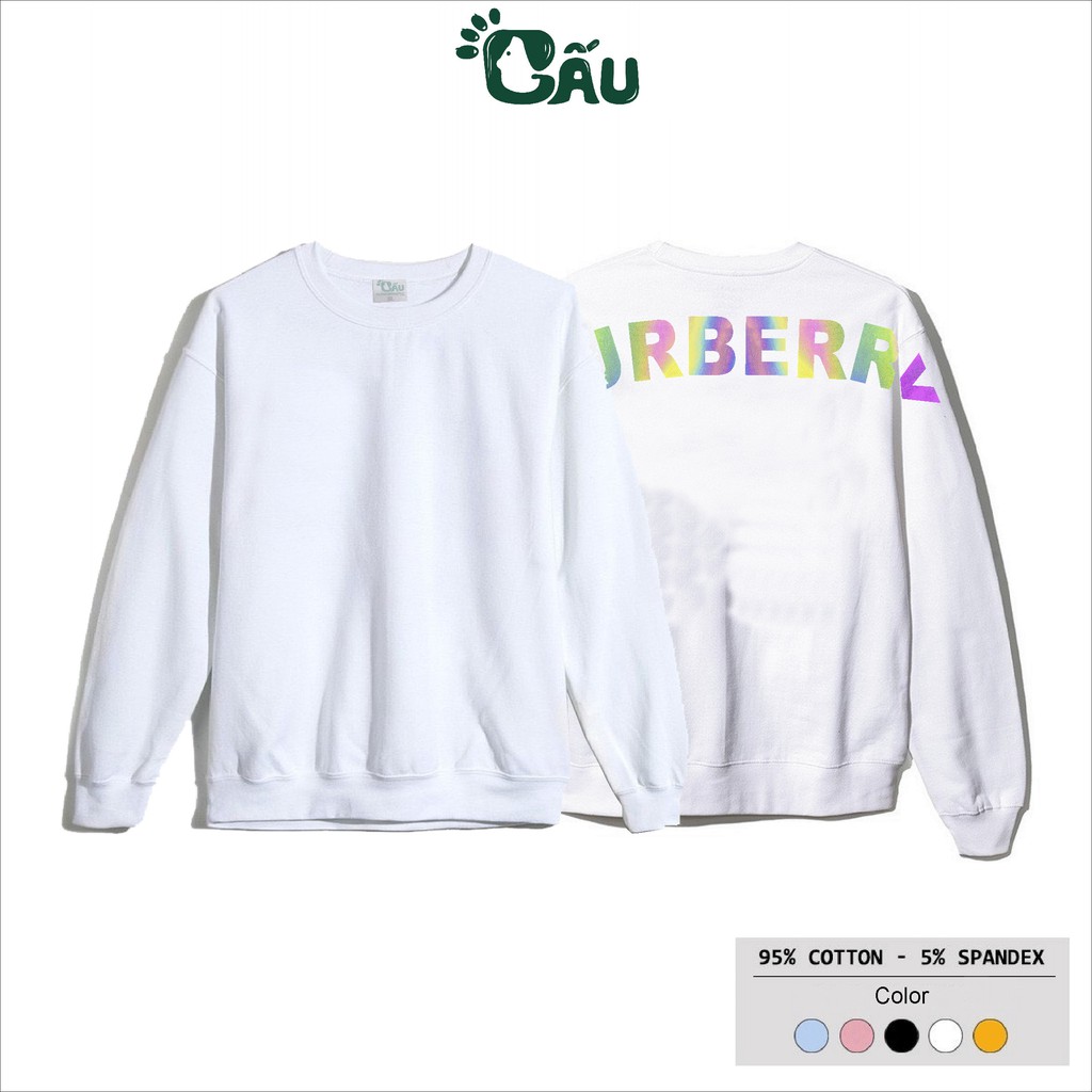 Áo sweater GẤU 194 vải thu đông co dãn, dày dặn mềm mịn form rộng phong cách Unisex - BURBERY PHẢN QUANG | BigBuy360 - bigbuy360.vn