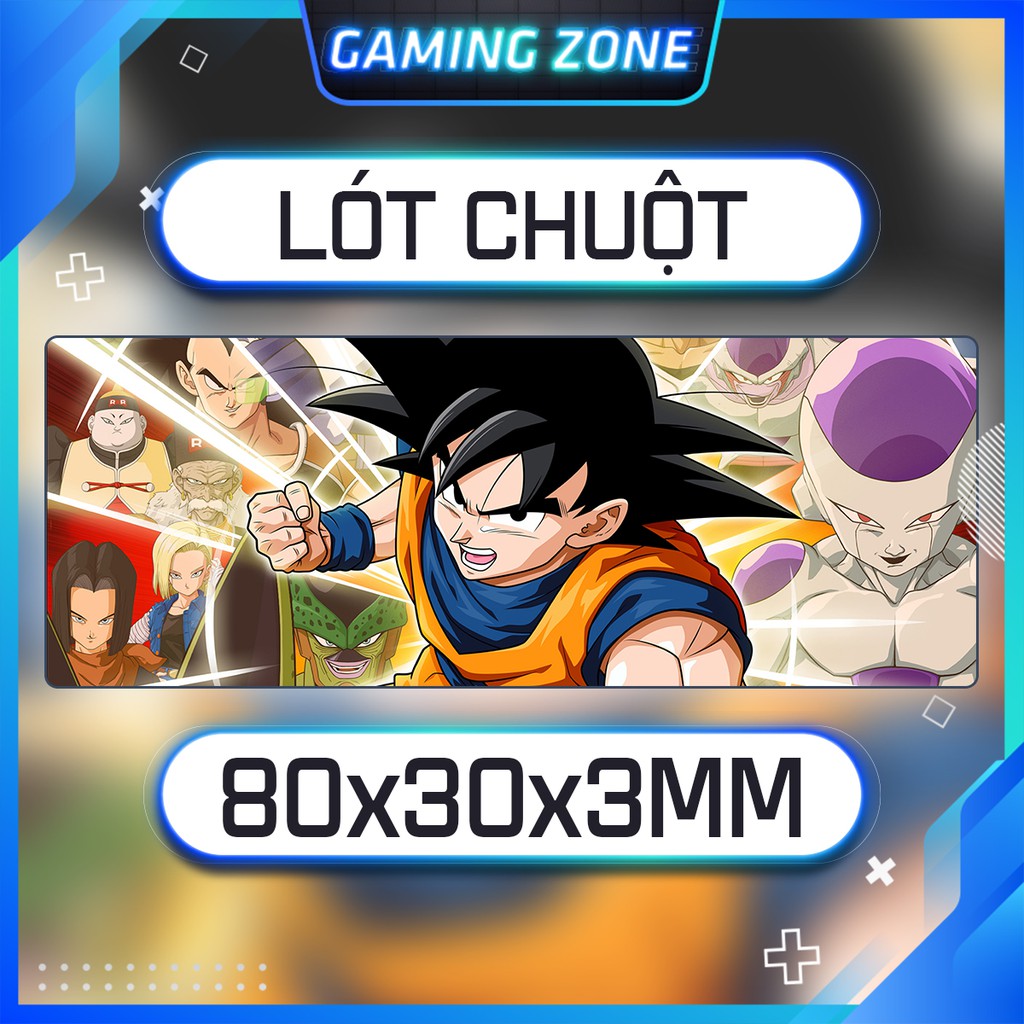 Lót chuột, bàn di chuột chơi game hình Dragon Ball 3 chống trượt siêu bền siêu đẹp