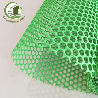 Lưới nhựa mắt cáo màu xanh lá cây - [ 1 mét x khổ 1m ]