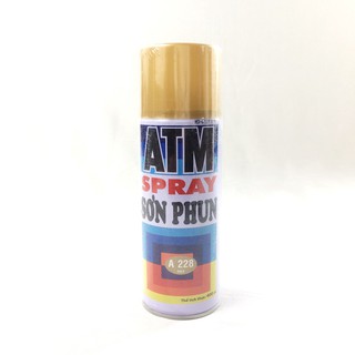 Sơn phun xịt ATM màu nhủ vàng đồng  A228 Greennetworks