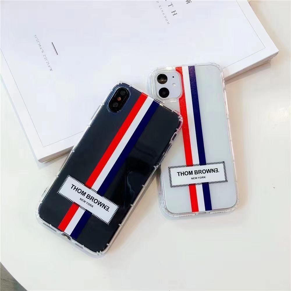 Ốp điện thoại Thom Browne cho iPhone 13 pro max 13 13 pro 11 pro max 11 x xs xr xs max 7 8 se 7+ 8+ 12 pro 12 pro max