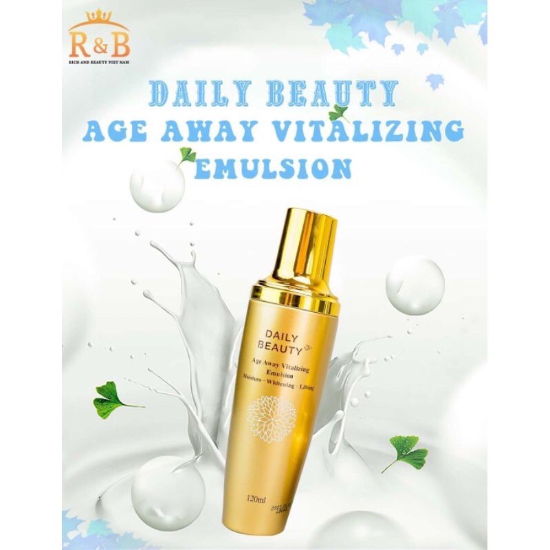 [HÀNG CHÍNH HÃNG HÀN QUỐC] Sữa dưỡng Daily Beauty Age Away Vitalizing Emulsion của R&B
