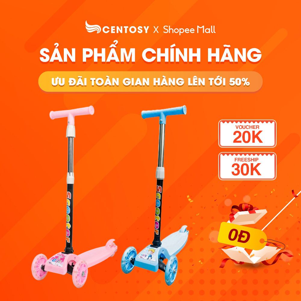 Xe Scooter Trẻ Em Giá Rẻ [Centosy - HY01] - Màu Sắc Bắt Mắt, Có Đèn Nháy - Centosy Miền Bắc