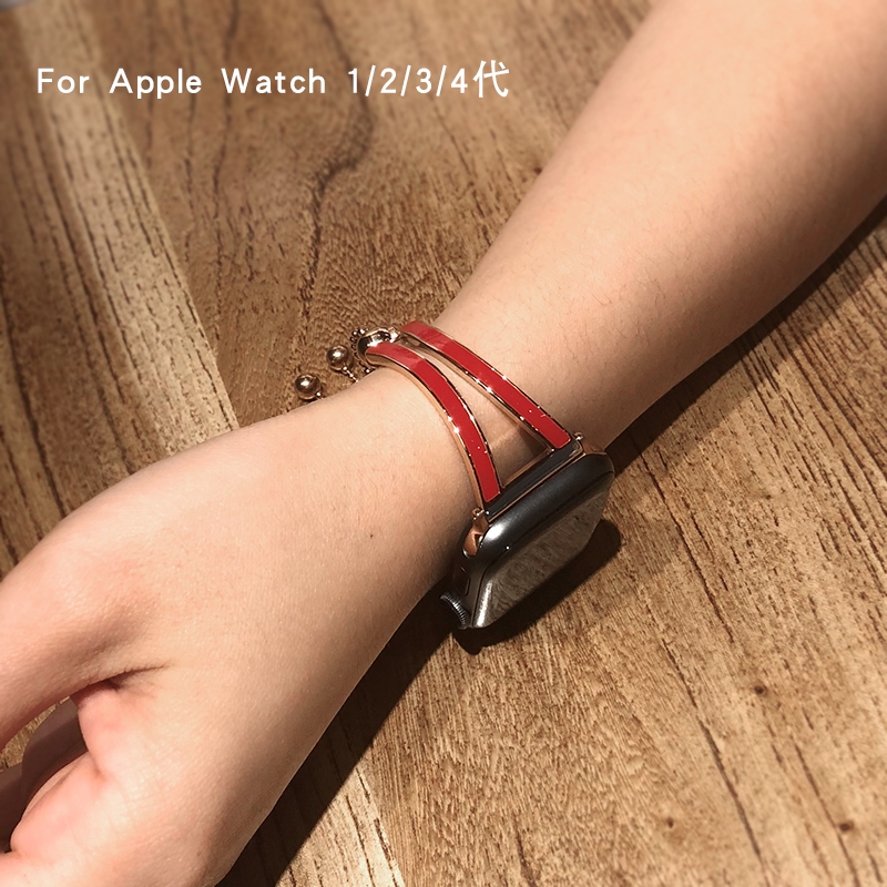 Vòng tay dây đeo kim loại cho apple watch 2 3 4 5