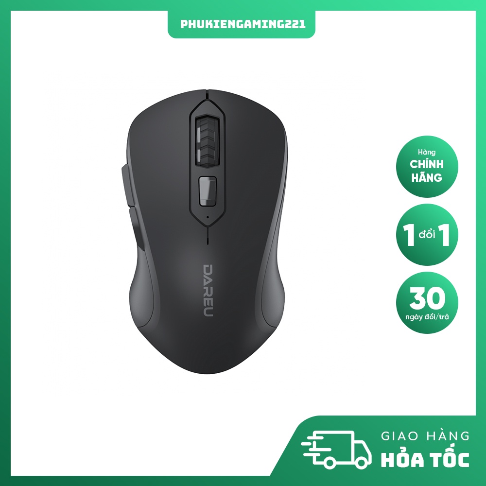 Chuột Máy Tính Không Dây - DareU LM115G Black