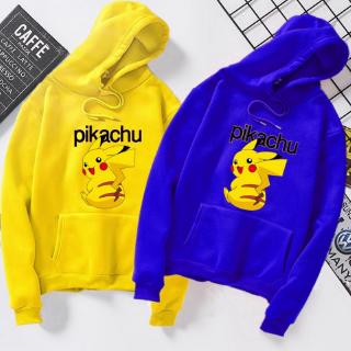 Áo Hoodie Tay Dài In Hình Pikachu Đáng Yêu Thời Trang Hàn Quốc Cho Cặp Đôi