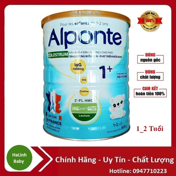 Sữa Non Alponte Colostrum 1+ 800g