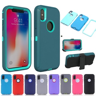 Armor Ốp Điện Thoại Cho iPhone 16 15 Pro Max 14 13 Pro 12 Pro Max X XS Max XR 6 6s 7 8 Plus 14 15 16 Plus Ốp Lưng 3 Trong 1 Hybrid PC TPU Chống Sốc Defender Dành Cho iPhone 11 Pro Max