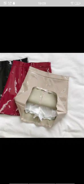 🎀SẴN_Chân váy da bóng kính mượt kèm quần đùi trong | BigBuy360 - bigbuy360.vn