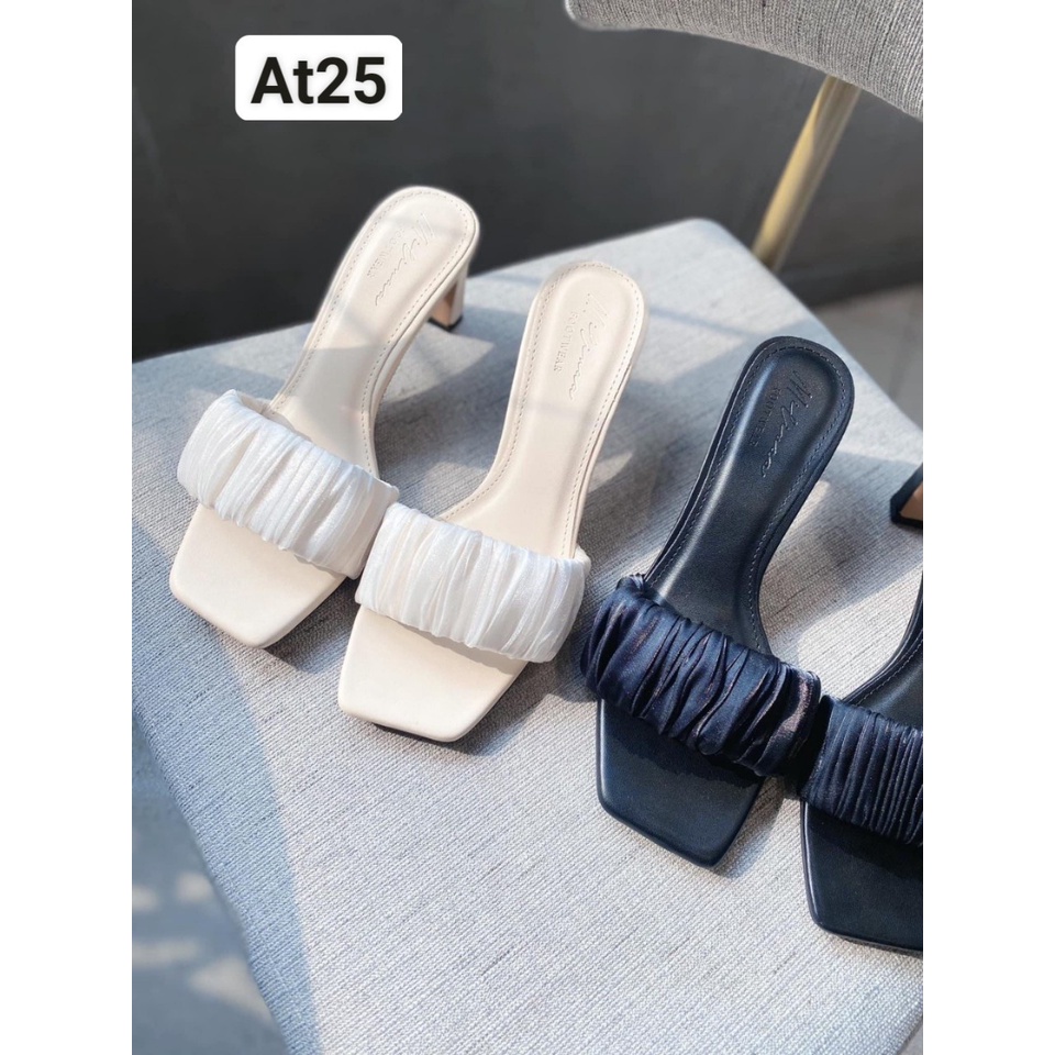 Guốc sandal thời trang nhung nhún thời trang siêu xinh dễ đi 5p mã A2