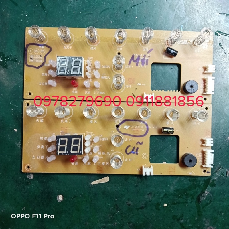 (Linh kiện chính hãng) Quạt điều hoà Sunhouse SHD7718 - Mạch nguồn, mạch hiển thị, Bơm nước, Đièu khiển
