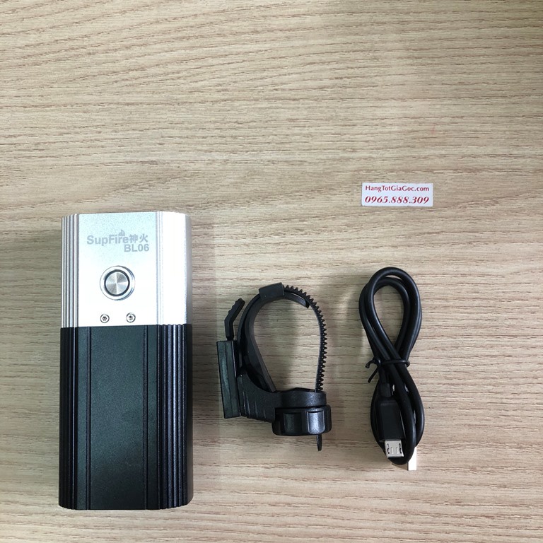 Đèn xe đạp siêu sáng kiêm sạc dự phòng Supfire BL06 chính hãng, hợp kim nhôm – DX33