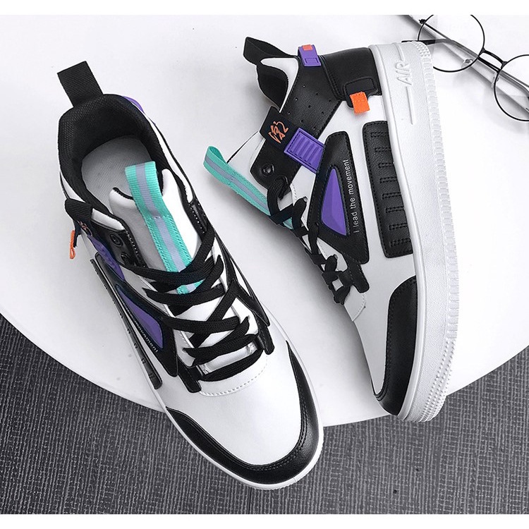 Giày sneaker nam thể thao cao cổ AIR phong cách trẻ trung năng động thời trang ulzzang Hàn Quốc TH-02