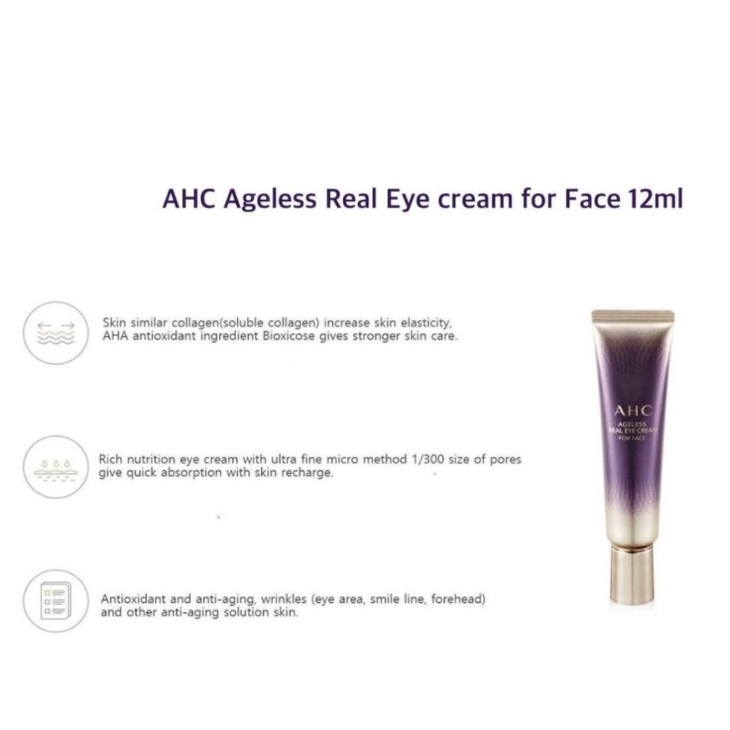 AHC Kem Dưỡng Da Mắt 30ml Lâu Trôi Chống Lão Hóa