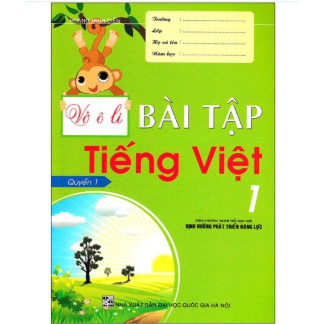 Sách - Vở Ô Li Bài Tập Tiếng Việt 1 - Quyển 1