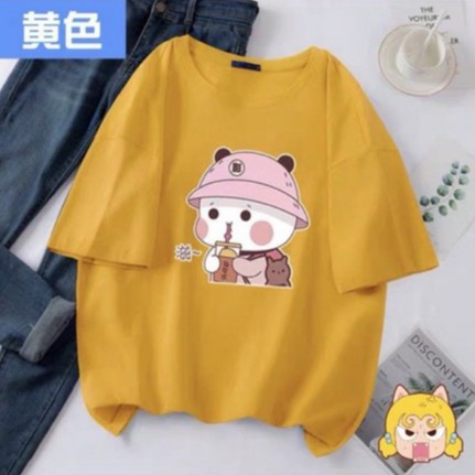 Áo thun tay lỡ KOMBOH phông Unisex nam nữ oversize form rộng GẤU TRÚC A03 | BigBuy360 - bigbuy360.vn