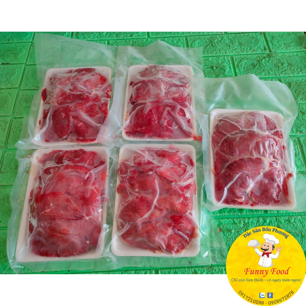 Bắp Bò Úc Thái Lát – Nhúng Lẩu, Nướng - Khay 500g -  - Funnyfood