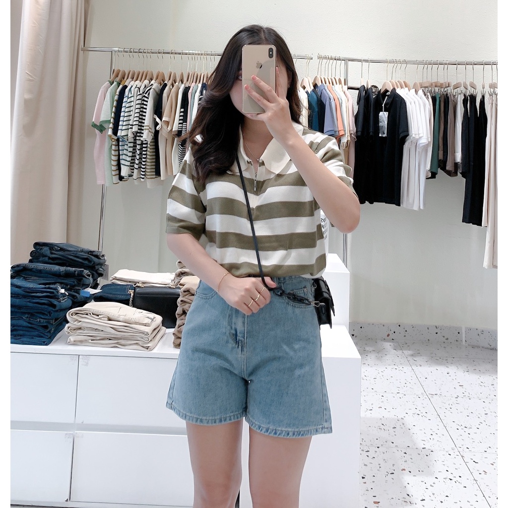 Quần SHORT Jean Nữ Lin Closet, Chất Jean dày dặn. Hàng Quảng Châu cao cấp. New Arrival 2022