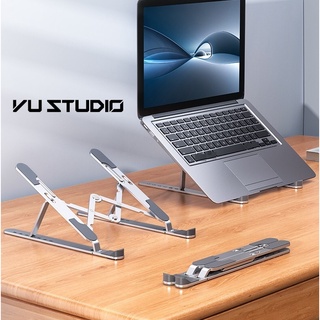 Giá đỡ laptop stand nhôm hỗ trợ tản nhiệt công thái học, có thể gấp gọn chỉnh độ cao để laptop ipad macbook surface D103