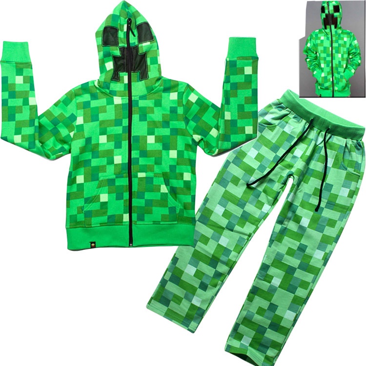 Mine Thủ Công Creeper Trang Phục Hóa Trang Áo Hoodie Có Mặt Nạ Che Phủ Toàn Diện Làm Quà Tặng Tốt Nhất Cho Dịp Halloween Và Chirstmas