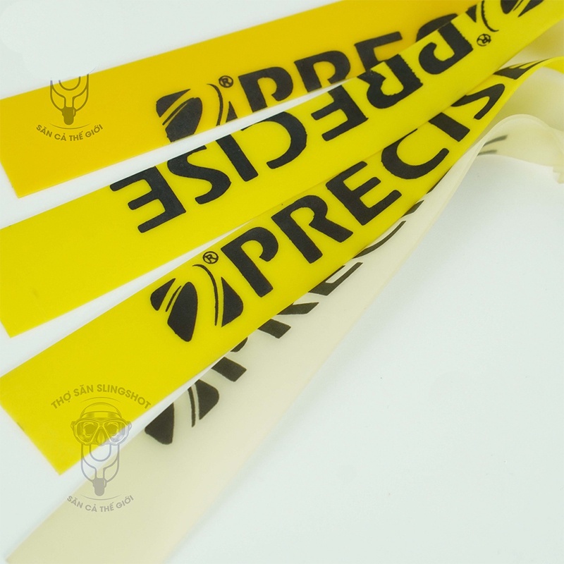 Dây Ná Cao Su Precise 0.65mm, 0.75mm Kéo Tới Má Khổ 13 x 19 x 150mm