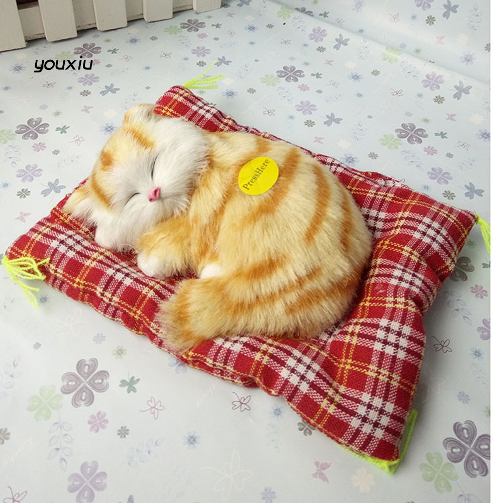Mô hình thú bông hình mèo đang ngủ đáng yêu