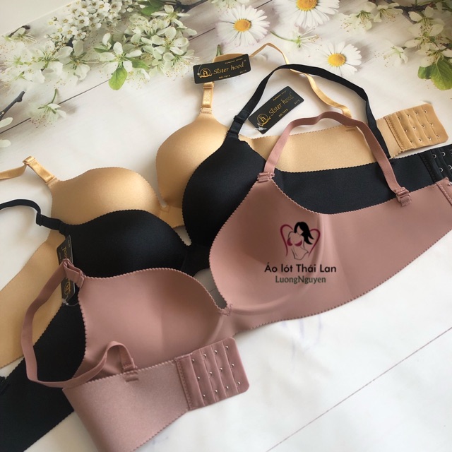 Áo ngực su đúc không gọng Thái Lan Sister Hood 1010 mút dày nâng ngực cao cấp size 34, 36, 38