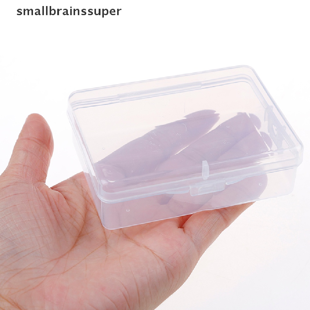 Hộp nhựa hình vuông trong suốt đa năng 9cm * 6.5cm * 3cm