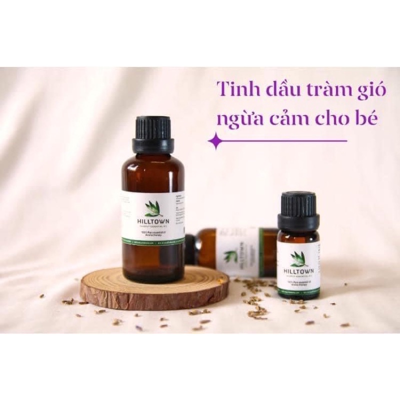 Tinh dầu tràm gió HILLTOWN, nguyên chất 100 từ lá cây tràm gió, dung tích 10ml