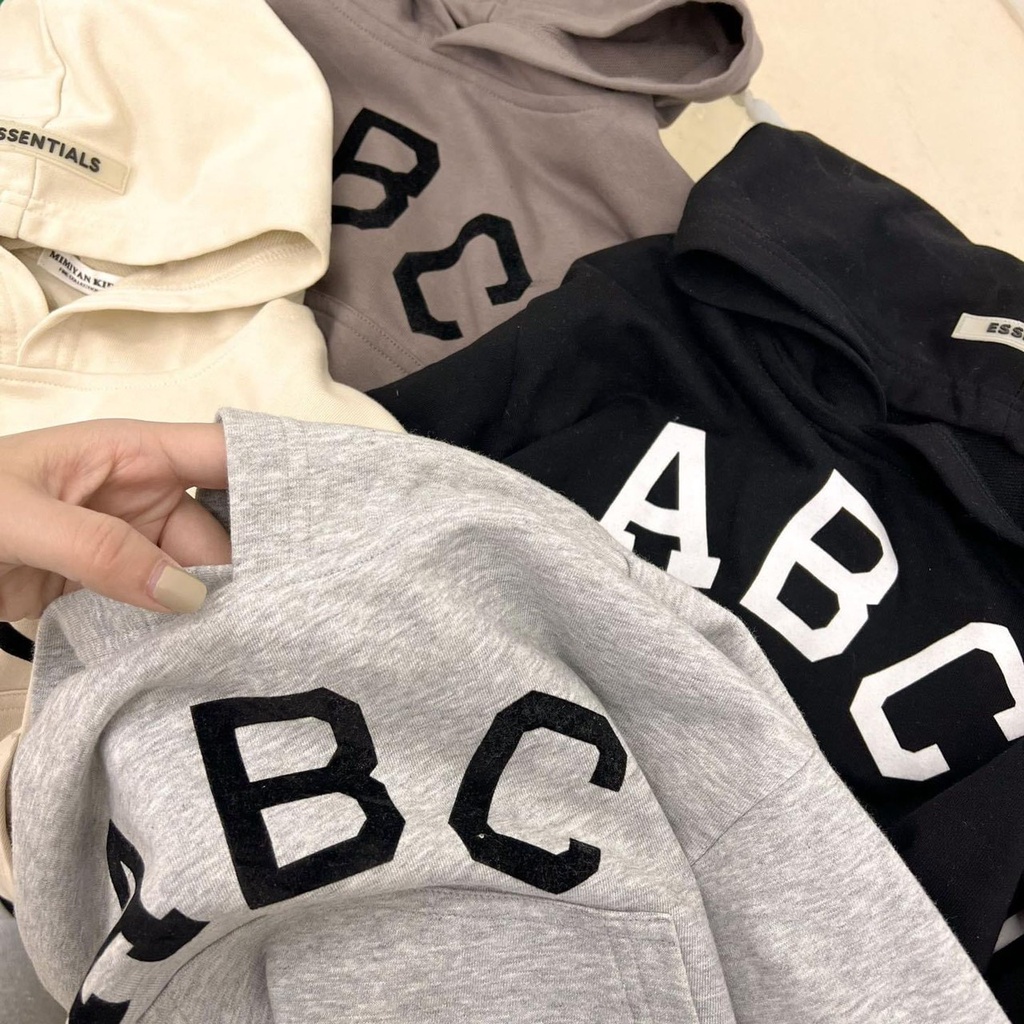 B546- BỘ NỈ HOODI ABC CHO BÉ